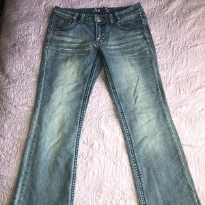 Angels Low Rise Boot Cut Denim Jeans Size 9